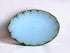 Cacao Pottery oval lace-drip platter