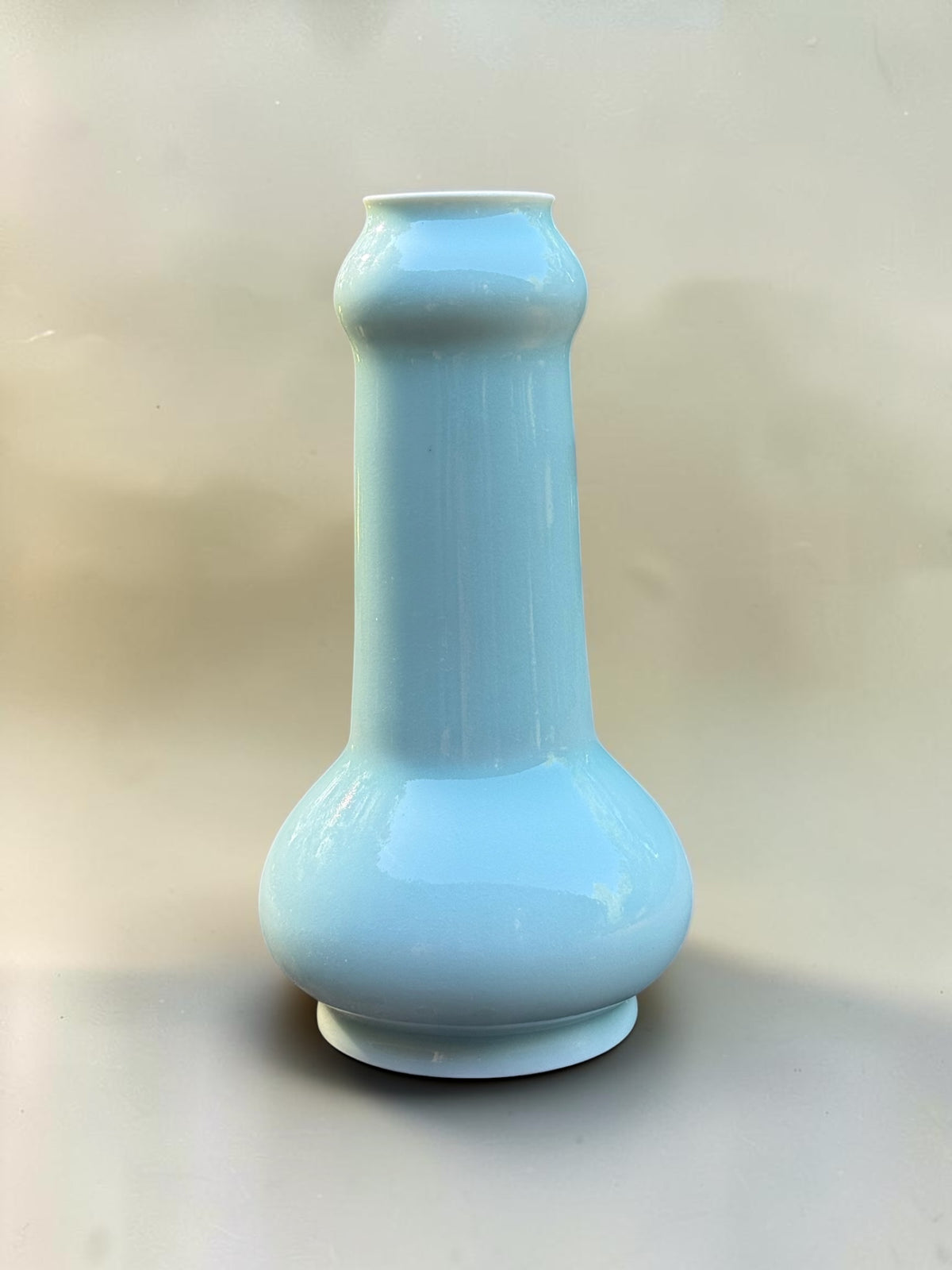 Nishihara Akira celadon collar-neck vase