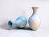 Cacao Pottery fluted bottle vase, pink